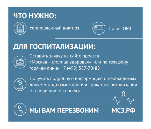 ЛЕЧЕНИЕ В МОСКВЕ БЕСПЛАТНО ПО ПОЛИСУ ОМС